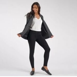 BETABRAND SKINNY STRAIGHT LEG BLACK PULL ON PANTS, SZ MEDIUM